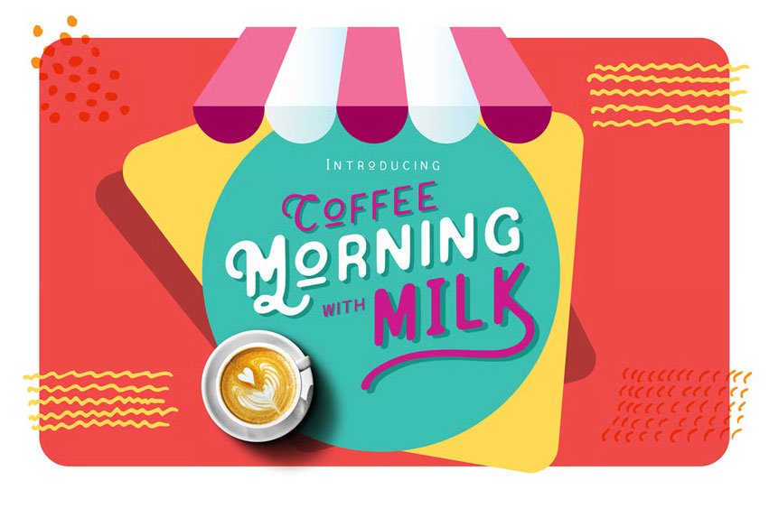 Coffee Morning with Milk Font