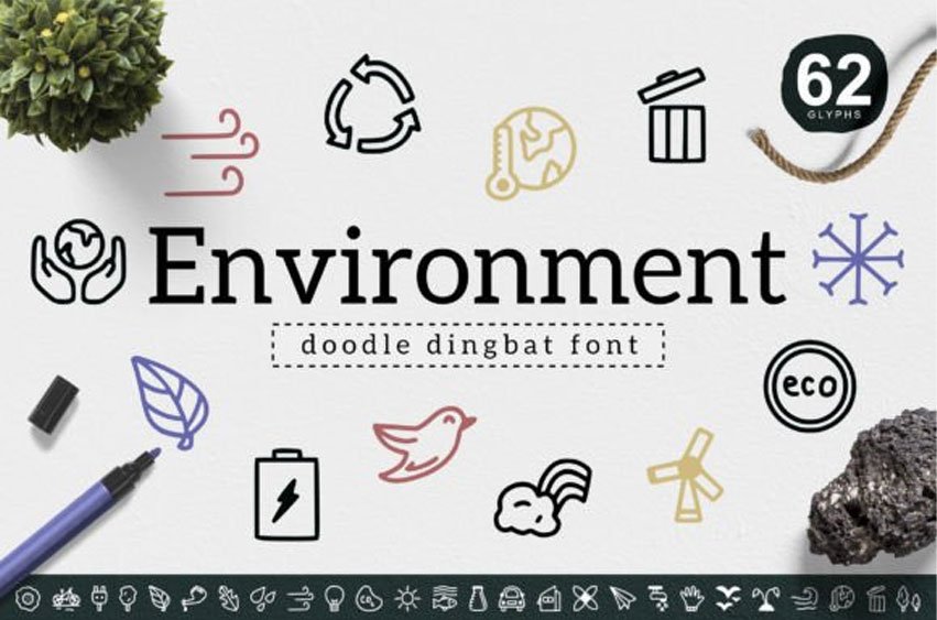 Environment Dingbat Font