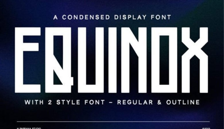 Equinox Display Font