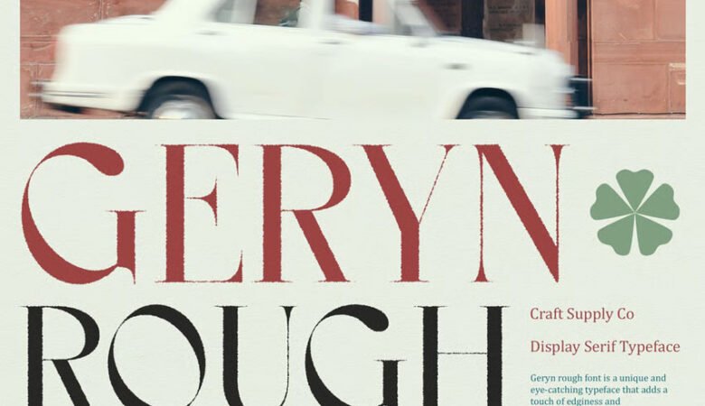 Geryn Rough Font