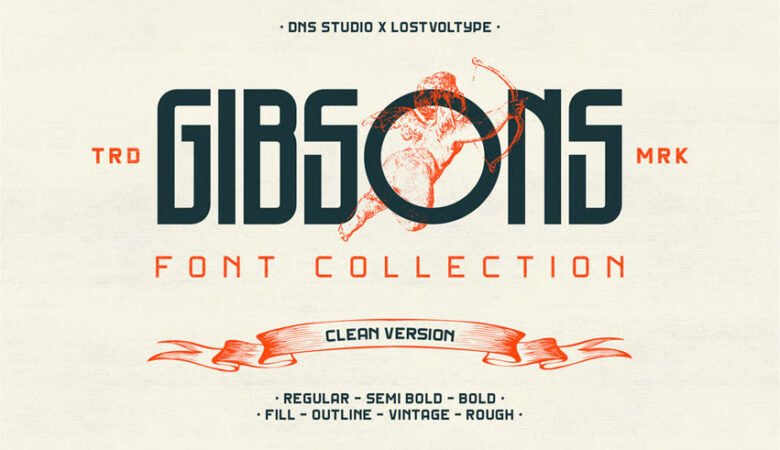 Gibsons Regular Font