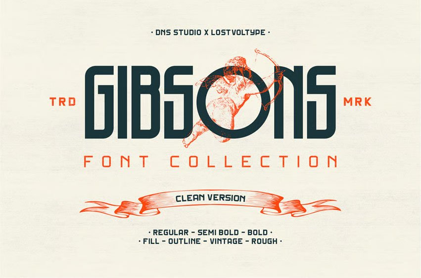 Gibsons Regular Font