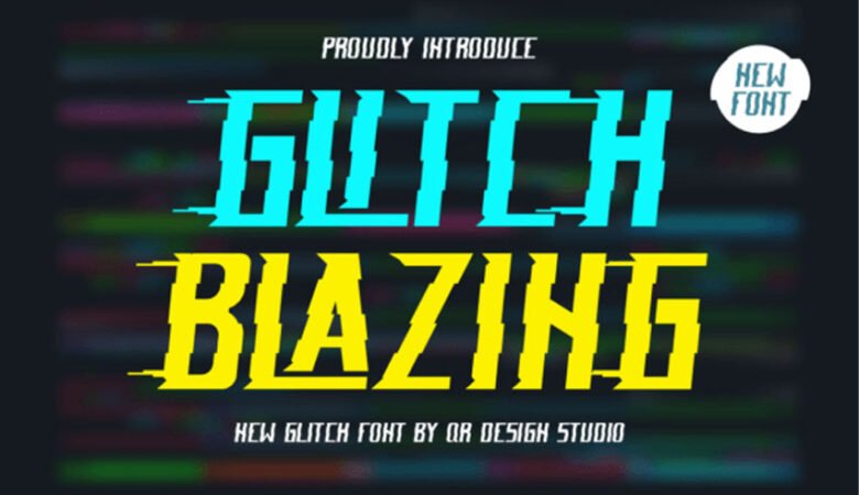 Glitch Blazing Font
