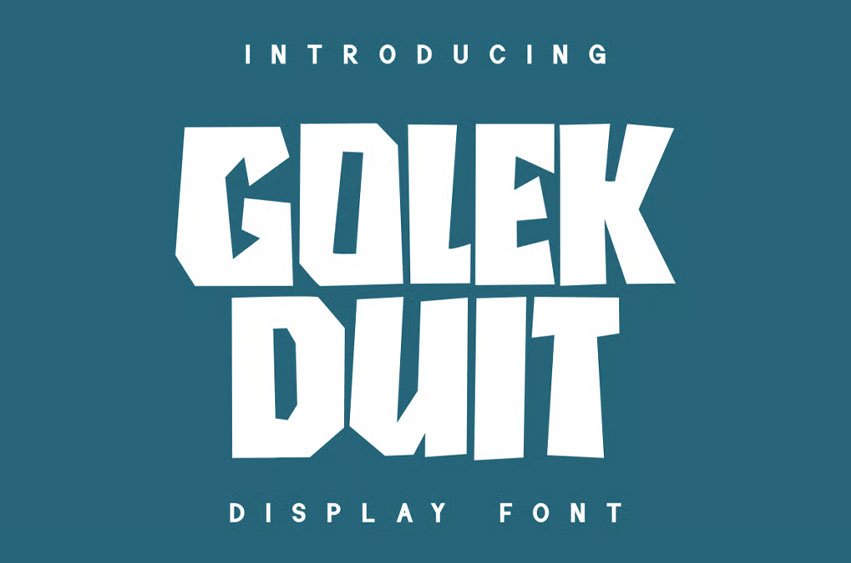 Golek Duit Font