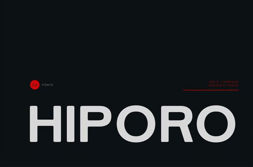 Hiporo Typeface Font