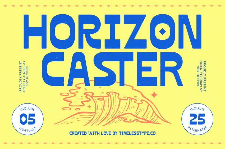 Horizon Caster Font