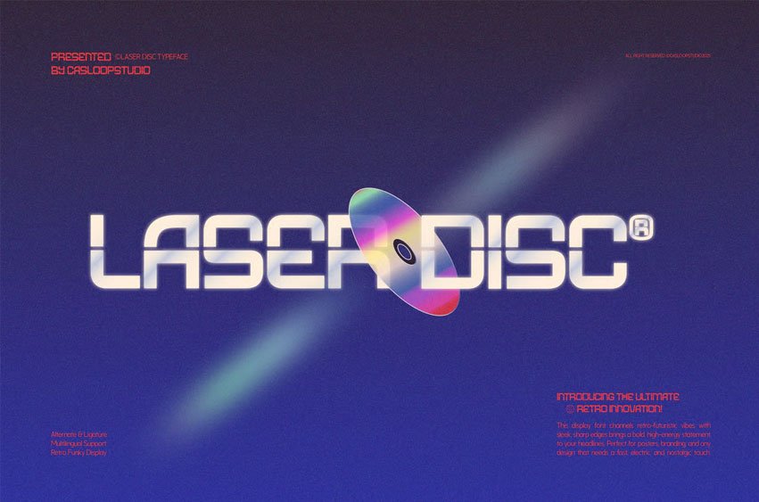 Laser Disc Font