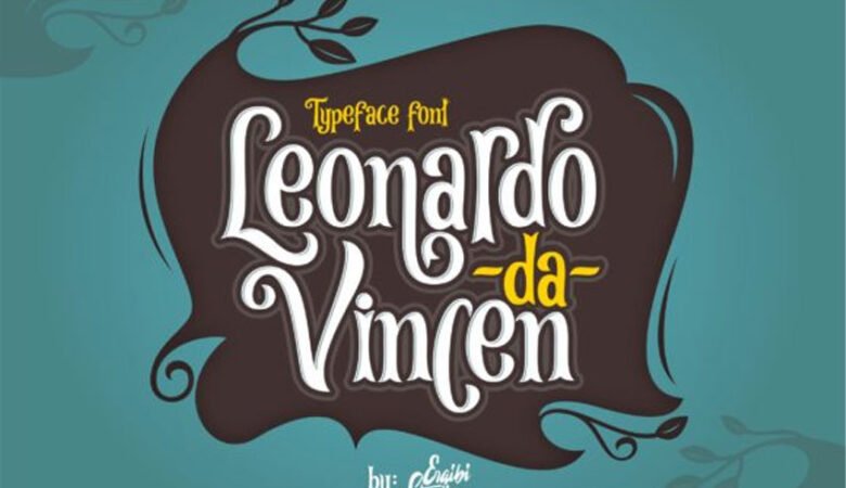 Leonardo Da Vincen Font