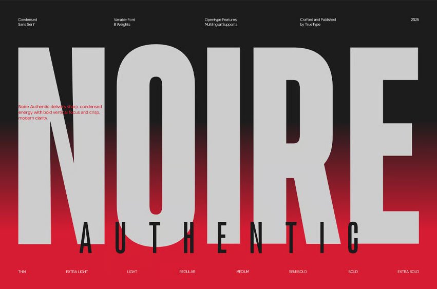 Noire Authentic Font