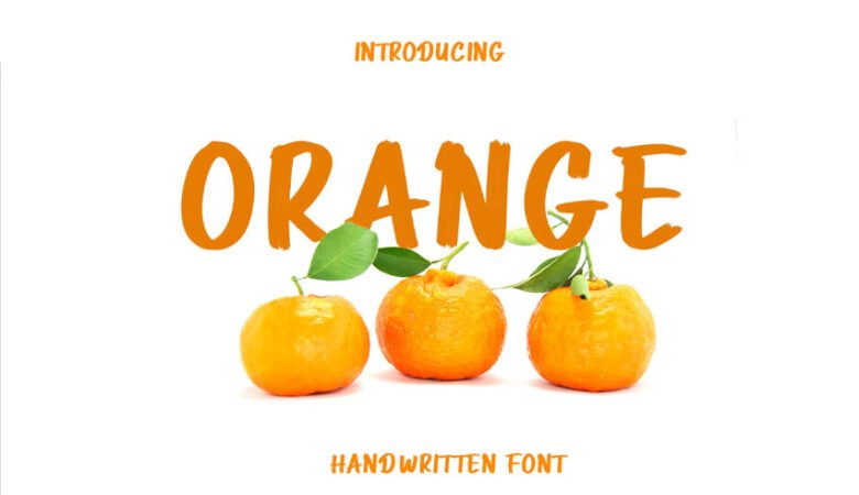 Orange Font