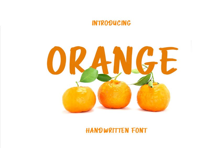 Orange Font