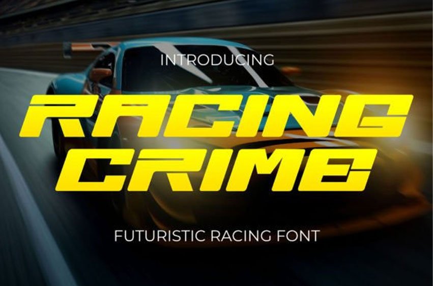 Racing Crime Font