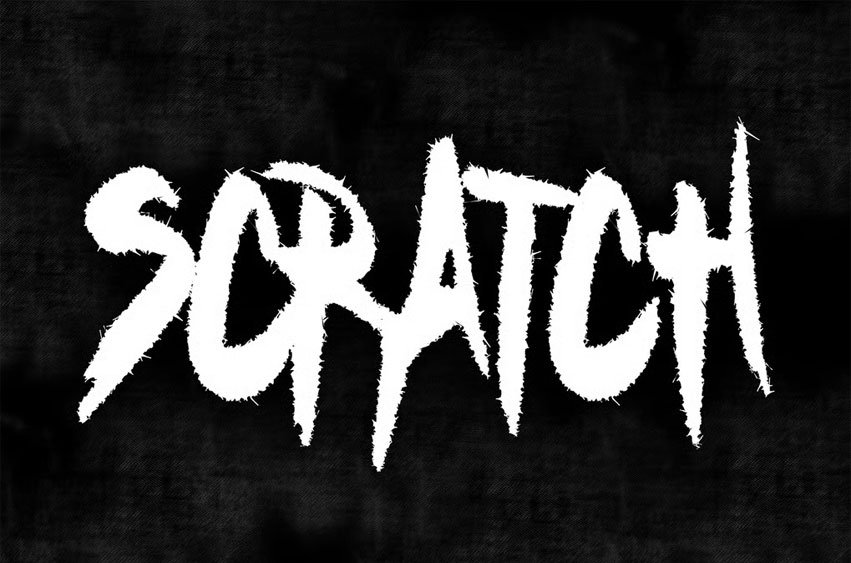 Scratch Metal Font