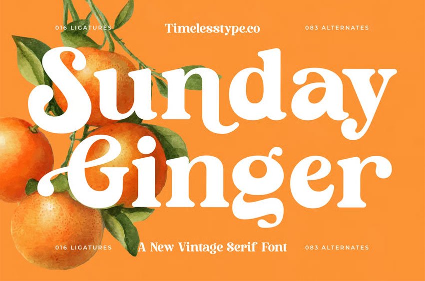 Sunday Ginger Font