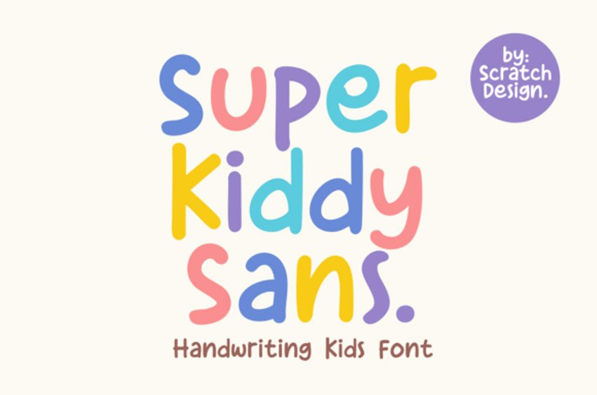 Super Kiddy Sans Font