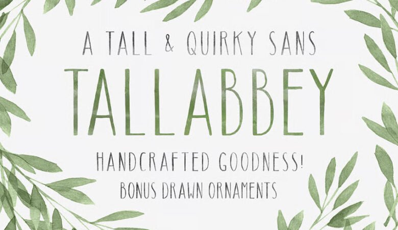 Tall Abbey Sans Font