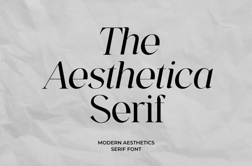 The Aesthetica Serif Font
