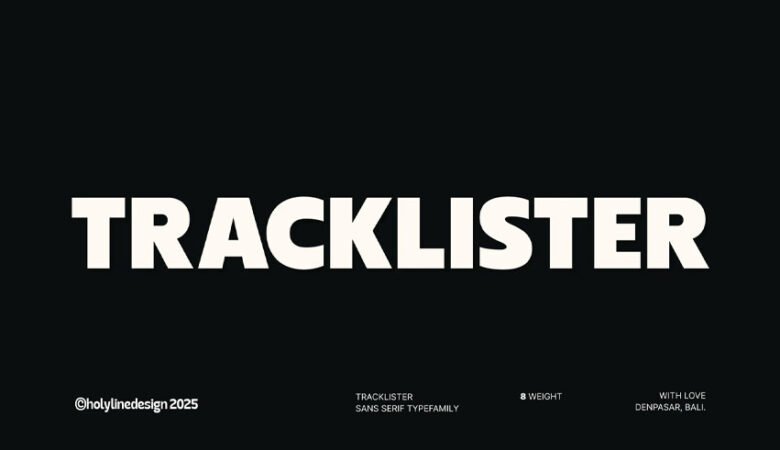 Tracklister Font