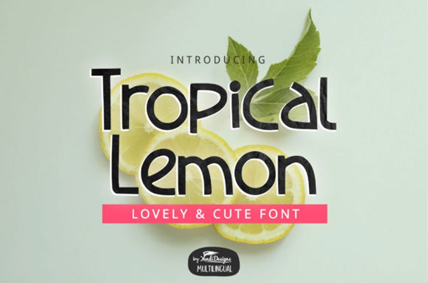 Tropical Lemon Font