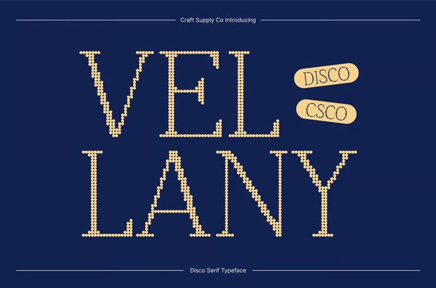 Vellany Disco Font