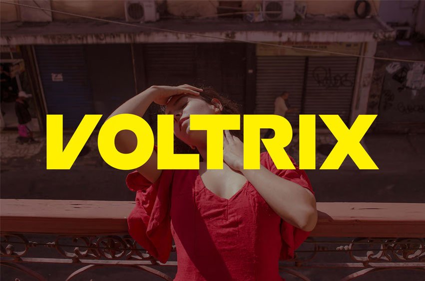 Voltrix Display Font