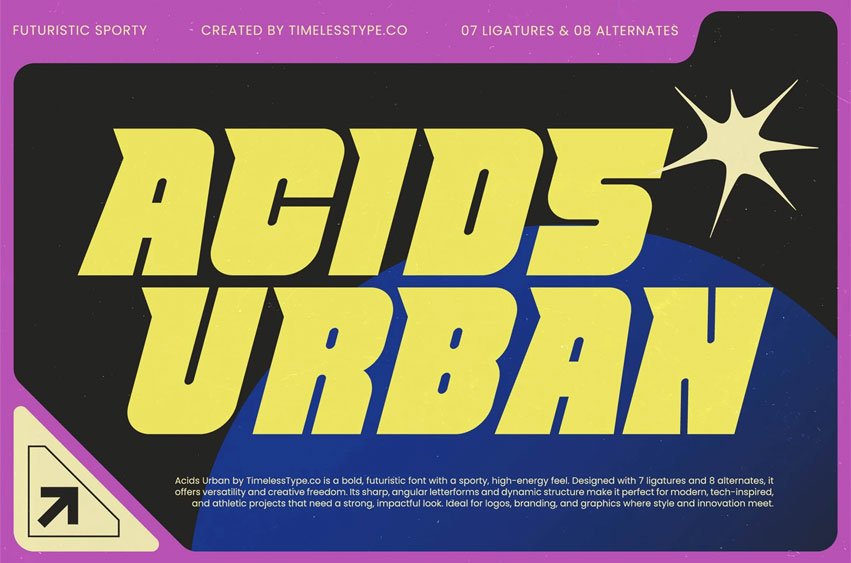 Acids Urban Italic Font