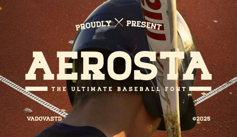 Aerosta Baseball Font