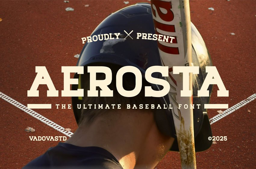 Aerosta Baseball Font