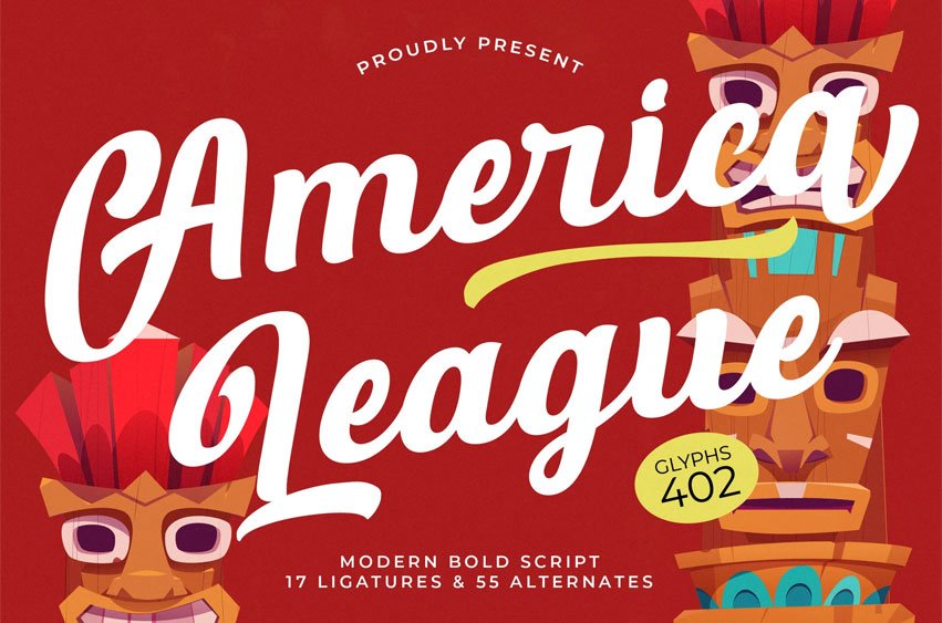 America League Font