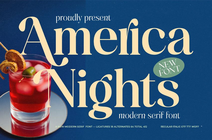 America Nights Font