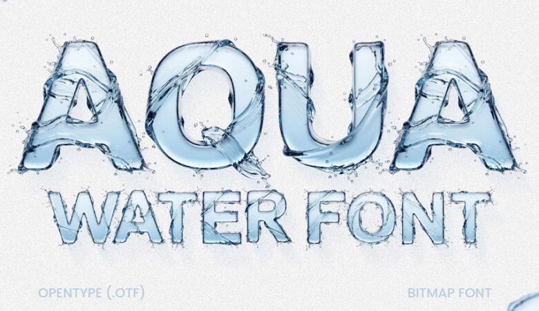 Aqua Water Font