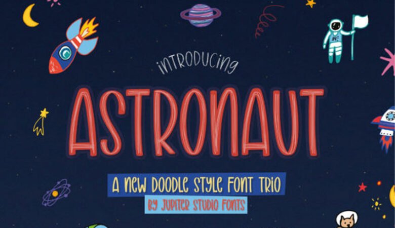 Astronaut Trio Font