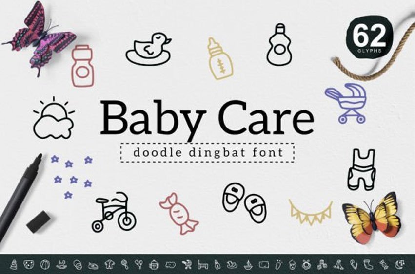 Baby Care Font