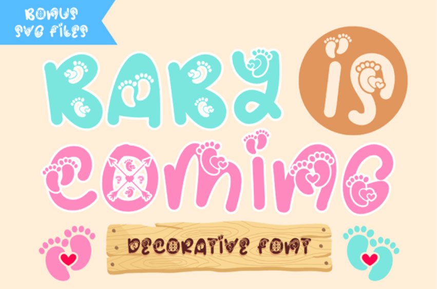 Baby is Coming Font