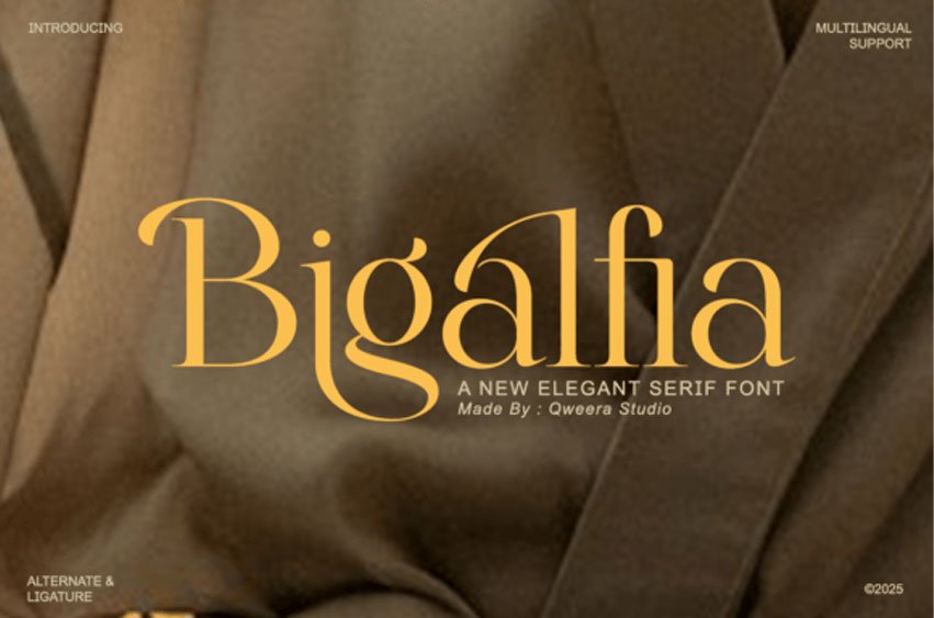 Bigalfia Font