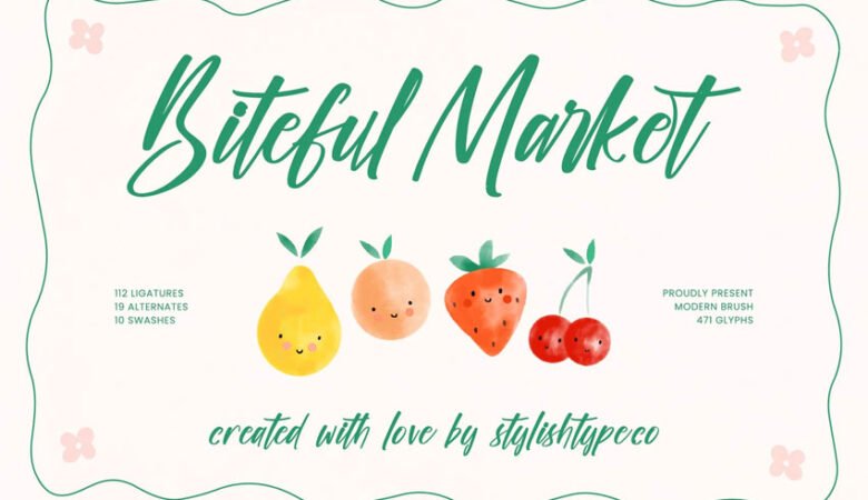 Biteful Market Font