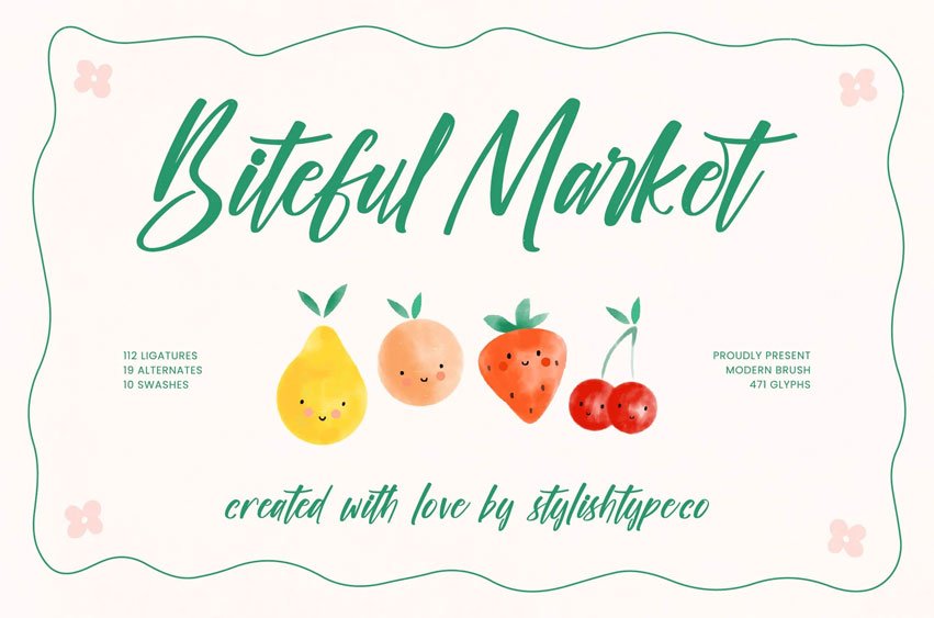 Biteful Market Font