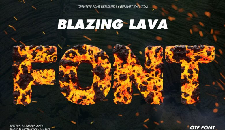 Blazing Lava Font