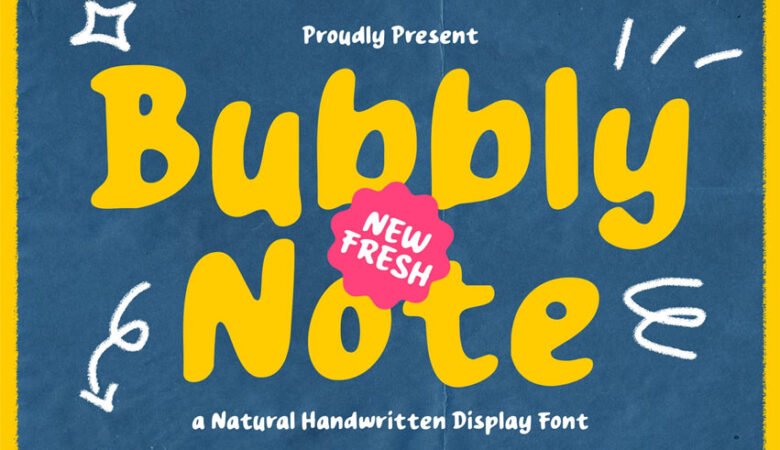 Bubbly Note Font