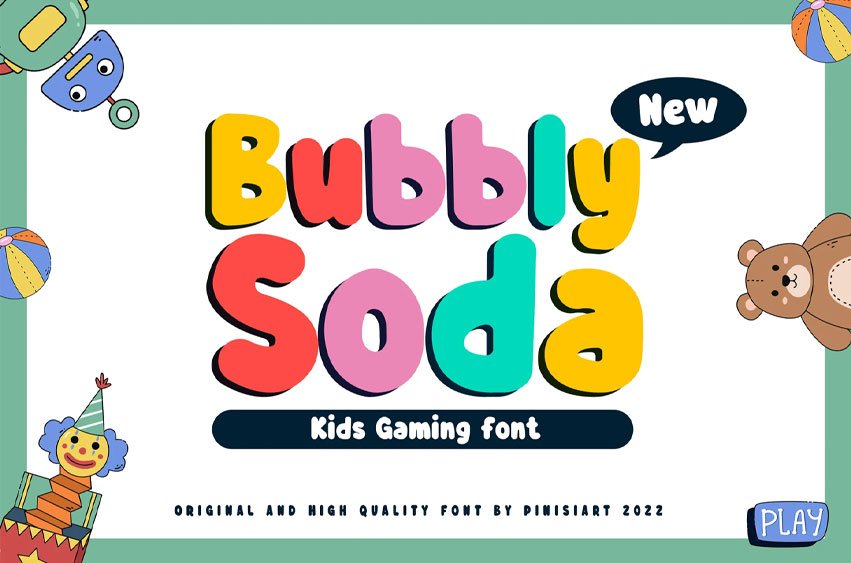 Bubbly Soda Font