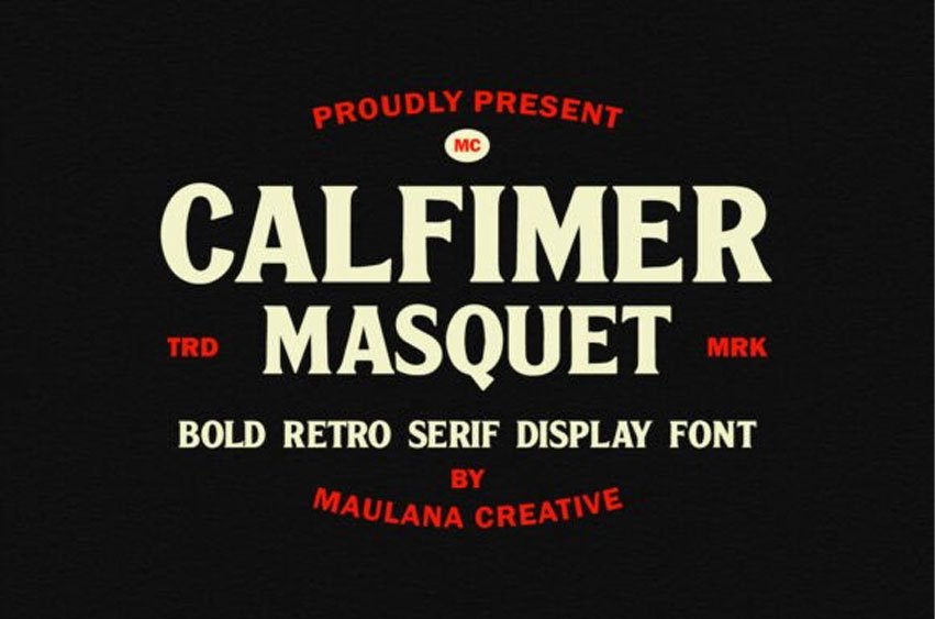 Calfimer Masquet Font