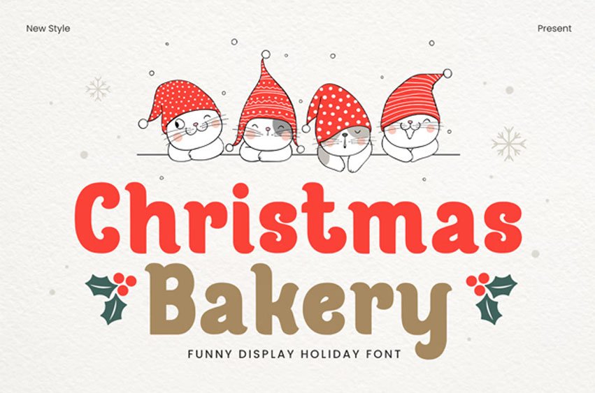 Christmas Bakery Font