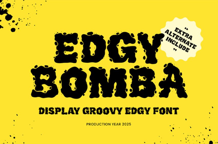 Edgy Bomba Font