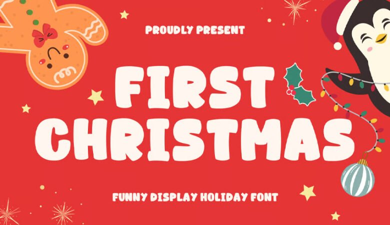 First Christmas Font