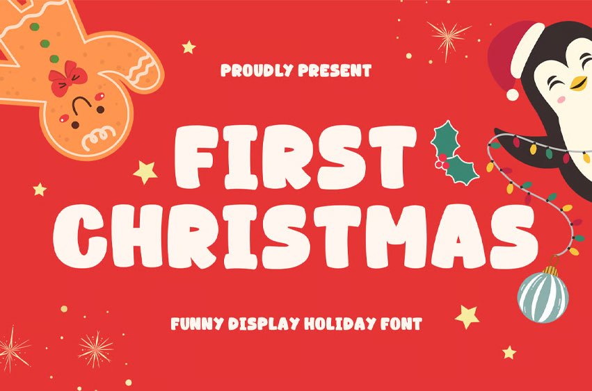 First Christmas Font