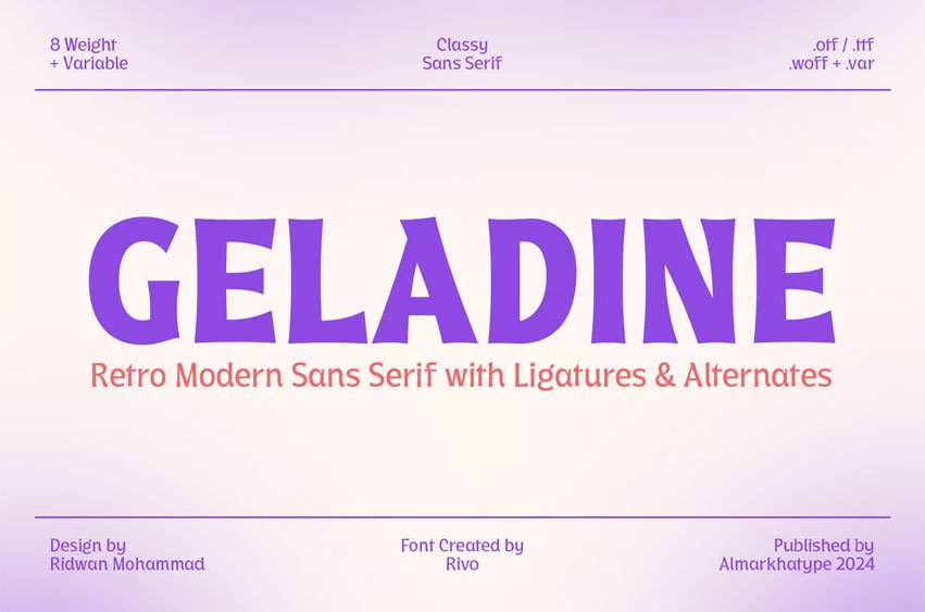 Geladine Font
