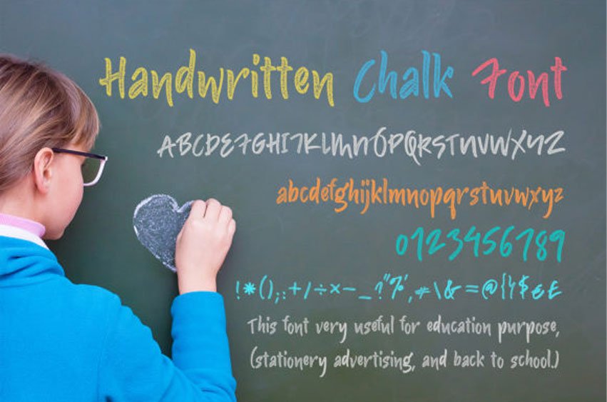 Handwritten Chalk Font