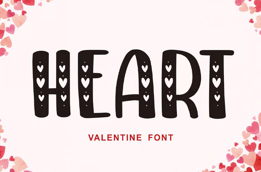 Heart Valentines Font
