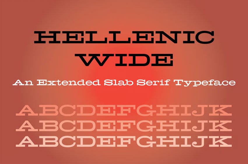 Hellenic Wide Font