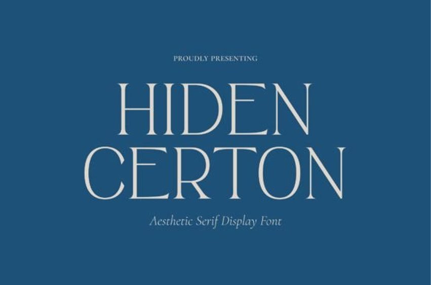 Hiden Certon Font